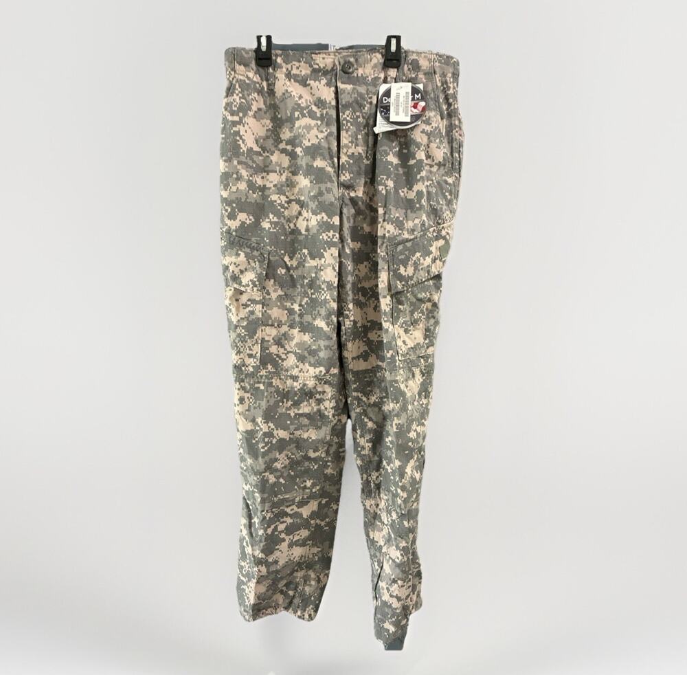US Military Defender M FR Camo Pants Men Green Digital Combat Medium Regular NWT